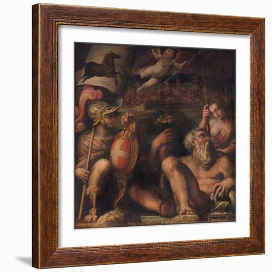 Allegory of Arezzo, 1563-1565-Giorgio Vasari-Framed Giclee Print