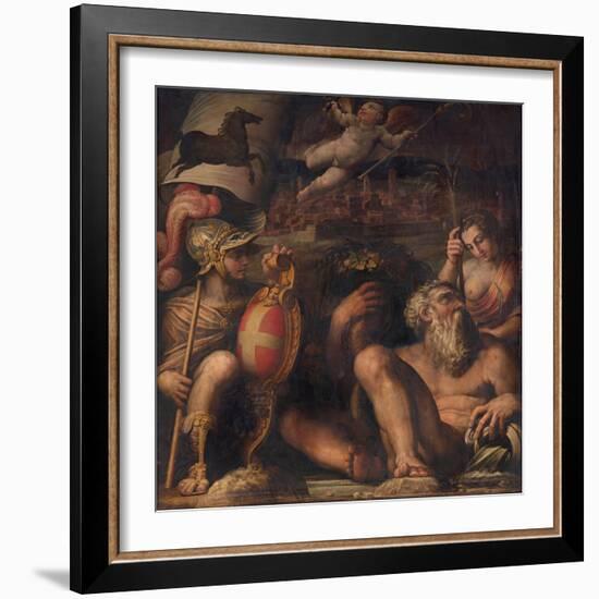 Allegory of Arezzo, 1563-1565-Giorgio Vasari-Framed Giclee Print