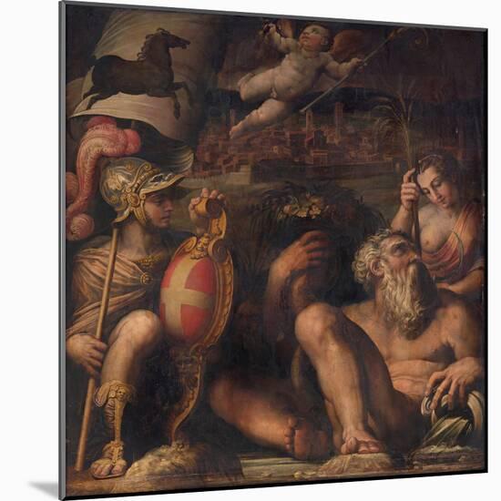 Allegory of Arezzo, 1563-1565-Giorgio Vasari-Mounted Giclee Print