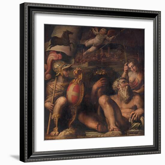 Allegory of Arezzo, 1563-1565-Giorgio Vasari-Framed Giclee Print