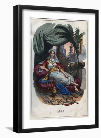 Allegory of Asia-Stefano Bianchetti-Framed Giclee Print