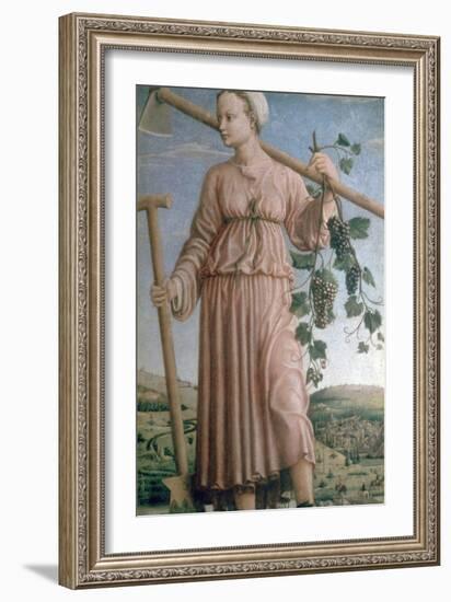 Allegory of Autumn, 15th Century-Francesco del Cossa-Framed Giclee Print