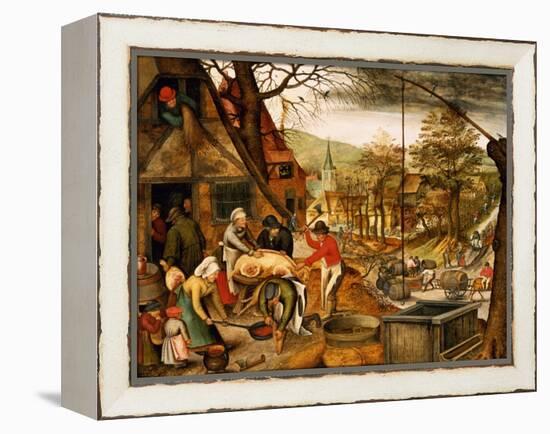 Allegory of Autumn-Pieter Brueghel the Younger-Framed Premier Image Canvas