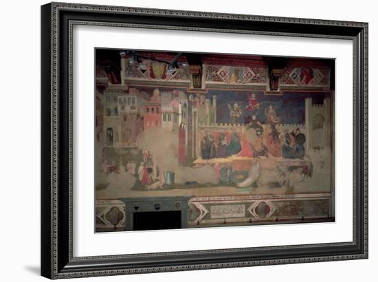 Allegory of Bad Government, 1388-40-Ambrogio Lorenzetti-Framed Giclee Print