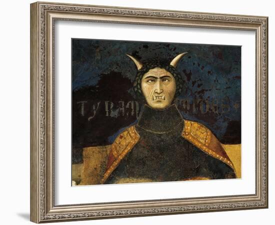 Allegory of Bad Government, Tyranny-Ambrogio Lorenzetti-Framed Giclee Print