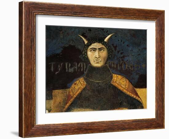 Allegory of Bad Government, Tyranny-Ambrogio Lorenzetti-Framed Giclee Print