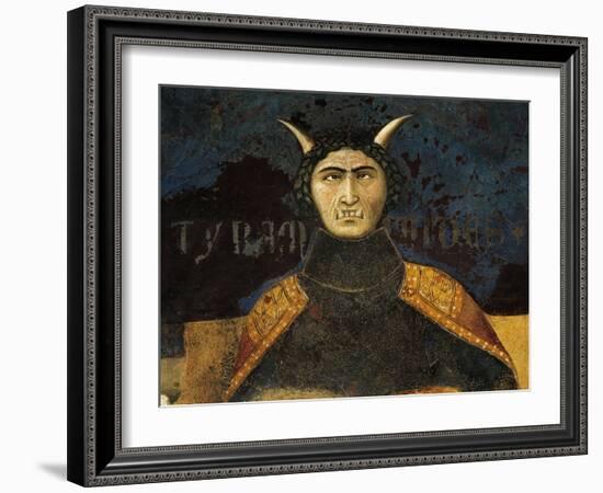 Allegory of Bad Government, Tyranny-Ambrogio Lorenzetti-Framed Giclee Print