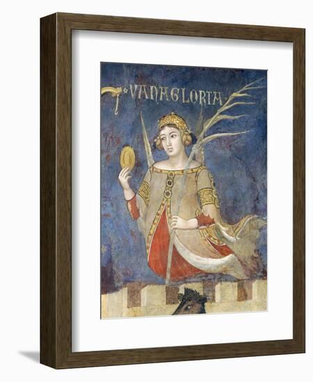 Allegory of Bad Government, Vainglory-Ambrogio Lorenzetti-Framed Giclee Print