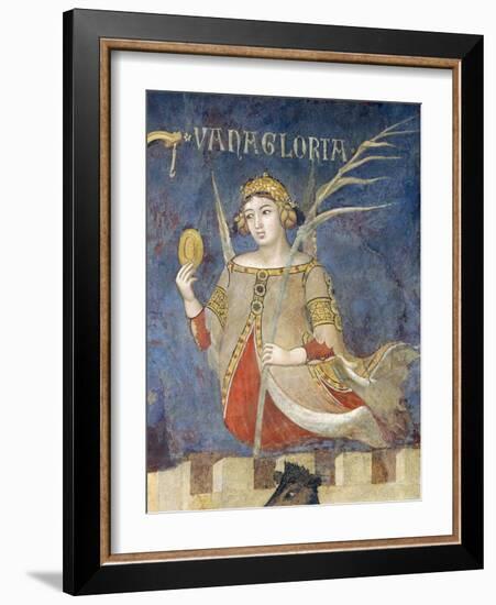 Allegory of Bad Government, Vainglory-Ambrogio Lorenzetti-Framed Giclee Print