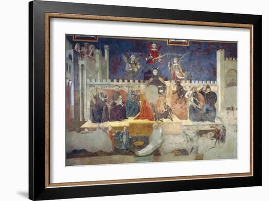 Allegory of Bad Government-Ambrogio Lorenzetti-Framed Giclee Print