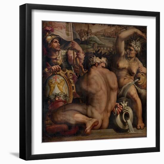 Allegory of Casentino, 1563-1565-Giorgio Vasari-Framed Giclee Print