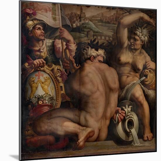 Allegory of Casentino, 1563-1565-Giorgio Vasari-Mounted Giclee Print