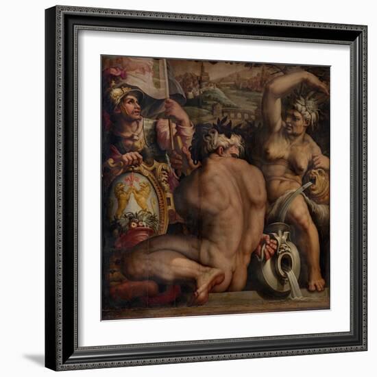 Allegory of Casentino, 1563-1565-Giorgio Vasari-Framed Giclee Print