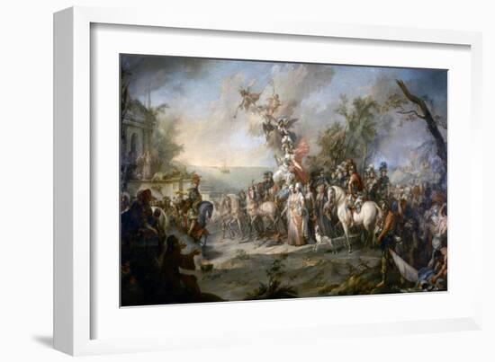 Allegory of Catherine the Great?S Victory over the Turks and Tatars, 1772-Stefano Torelli-Framed Giclee Print