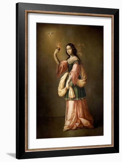 Allegory of Charity, ca. 1655-Francisco de Zurbarán-Framed Giclee Print