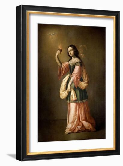 Allegory of Charity, ca. 1655-Francisco de Zurbarán-Framed Giclee Print