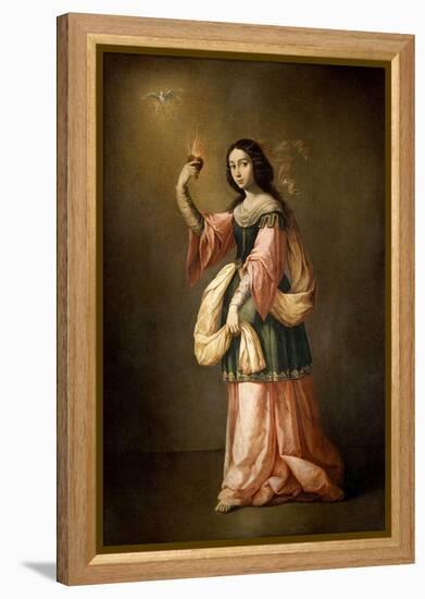 Allegory of Charity, ca. 1655-Francisco de Zurbarán-Framed Premier Image Canvas