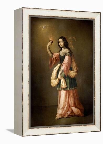 Allegory of Charity, ca. 1655-Francisco de Zurbarán-Framed Premier Image Canvas