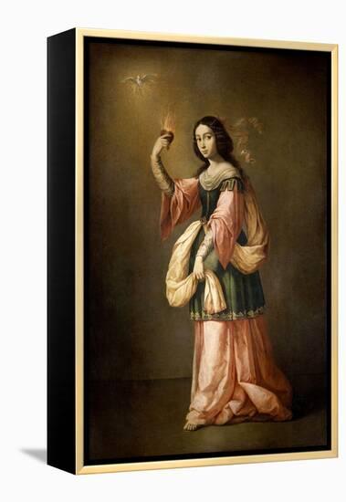 Allegory of Charity, ca. 1655-Francisco de Zurbarán-Framed Premier Image Canvas