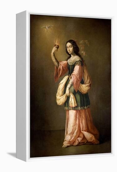 Allegory of Charity, ca. 1655-Francisco de Zurbarán-Framed Premier Image Canvas