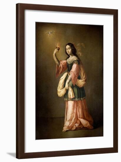 Allegory of Charity, ca. 1655-Francisco de Zurbarán-Framed Giclee Print