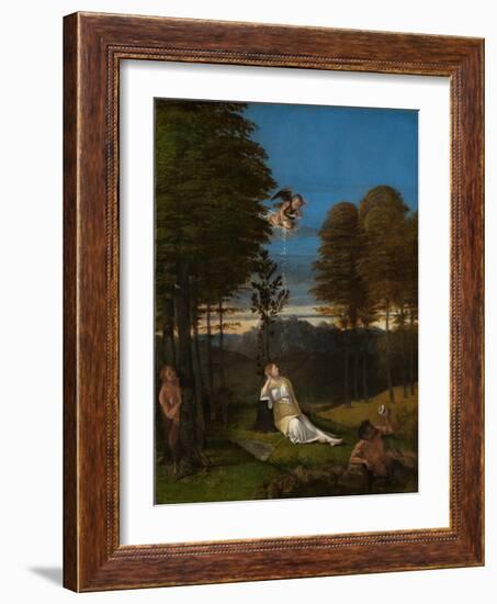 Allegory of Chastity. Ca. 1505-Lorenzo Lotto-Framed Giclee Print