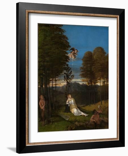 Allegory of Chastity. Ca. 1505-Lorenzo Lotto-Framed Giclee Print