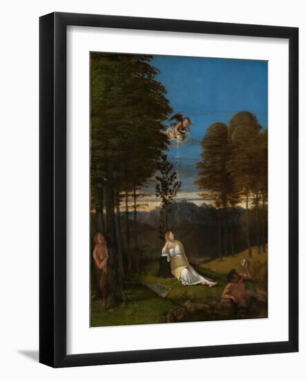 Allegory of Chastity. Ca. 1505-Lorenzo Lotto-Framed Giclee Print