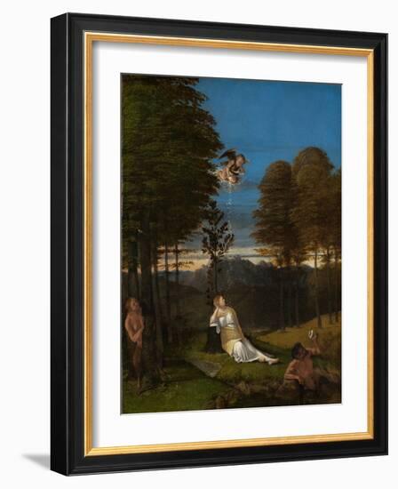 Allegory of Chastity. Ca. 1505-Lorenzo Lotto-Framed Giclee Print