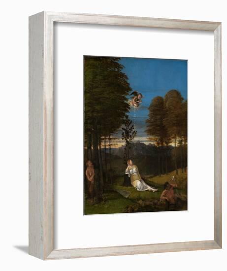 Allegory of Chastity. Ca. 1505-Lorenzo Lotto-Framed Giclee Print