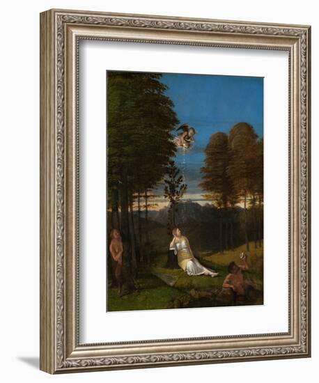 Allegory of Chastity. Ca. 1505-Lorenzo Lotto-Framed Giclee Print