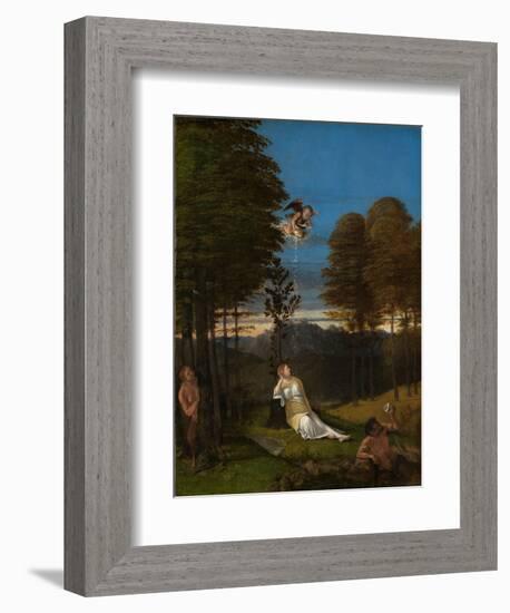 Allegory of Chastity. Ca. 1505-Lorenzo Lotto-Framed Giclee Print