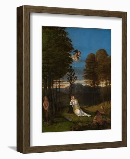 Allegory of Chastity. Ca. 1505-Lorenzo Lotto-Framed Giclee Print