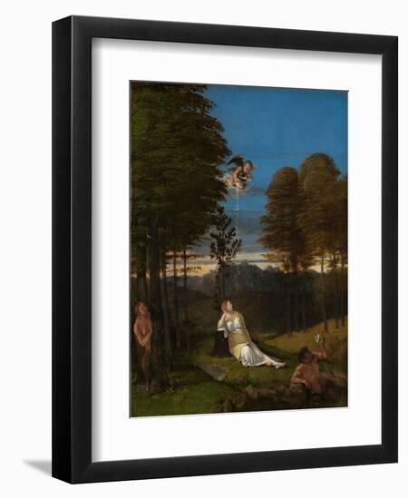 Allegory of Chastity. Ca. 1505-Lorenzo Lotto-Framed Giclee Print