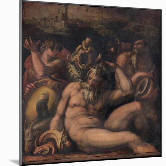 Allegory of Chianti, 1563-1565-Giorgio Vasari-Mounted Giclee Print