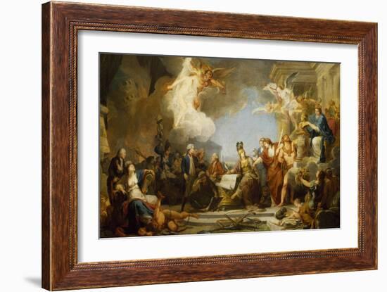 Allegory of Declaration of Human Rights, 1790-Jean-Baptiste Regnault-Framed Giclee Print