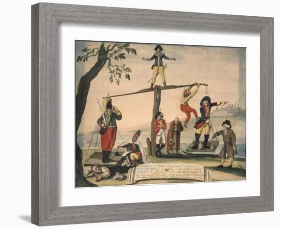 Allegory of Europe in 1791, 1791-null-Framed Giclee Print