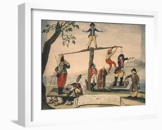 Allegory of Europe in 1791, 1791-null-Framed Giclee Print