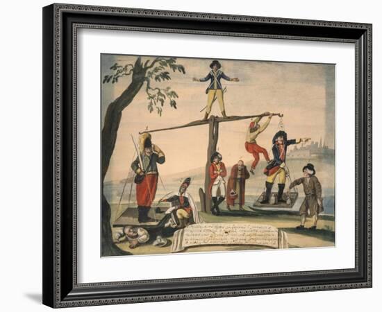 Allegory of Europe in 1791, 1791-null-Framed Giclee Print