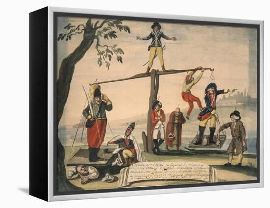 Allegory of Europe in 1791, 1791-null-Framed Premier Image Canvas