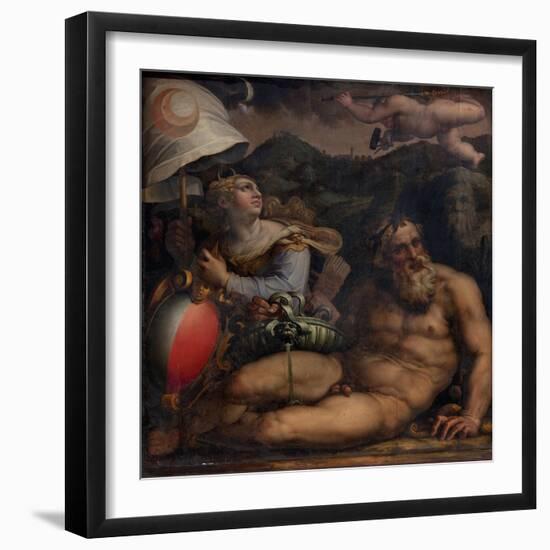 Allegory of Fiesole, 1563-1565-Giorgio Vasari-Framed Giclee Print