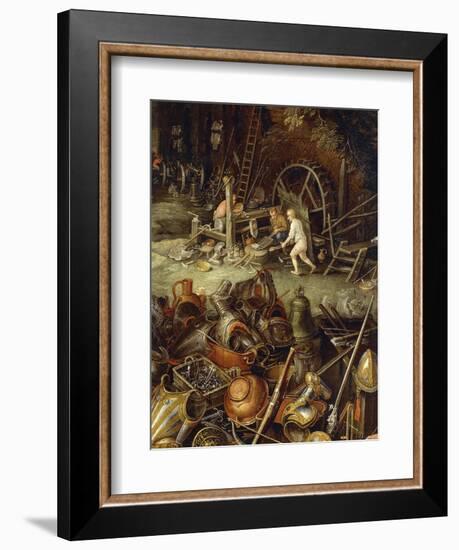 Allegory of Fire, 1616-Jan Brueghel the Elder-Framed Giclee Print