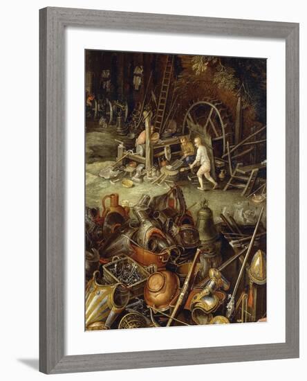 Allegory of Fire, 1616-Jan Brueghel the Elder-Framed Giclee Print