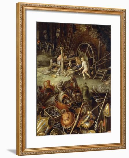 Allegory of Fire, 1616-Jan Brueghel the Elder-Framed Giclee Print