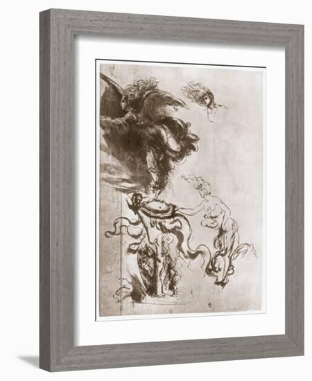 Allegory of Fortuna, C1483-Leonardo da Vinci-Framed Giclee Print