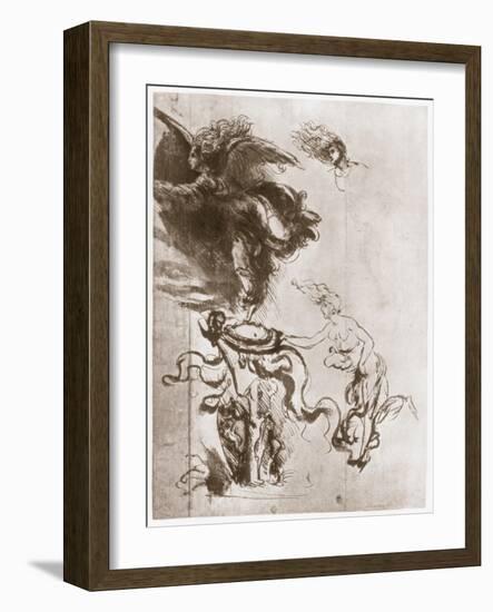 Allegory of Fortuna, C1483-Leonardo da Vinci-Framed Giclee Print