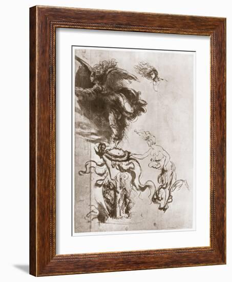 Allegory of Fortuna, C1483-Leonardo da Vinci-Framed Giclee Print