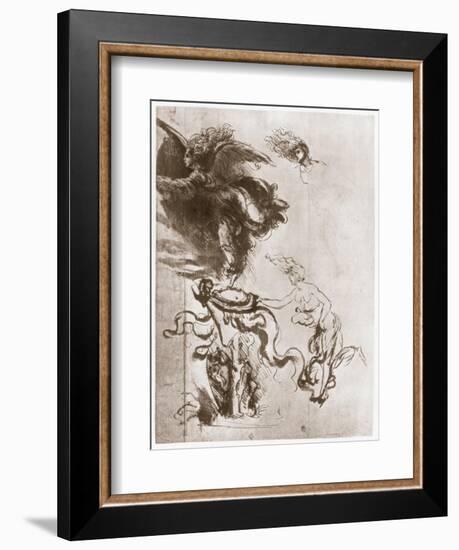 Allegory of Fortuna, C1483-Leonardo da Vinci-Framed Giclee Print