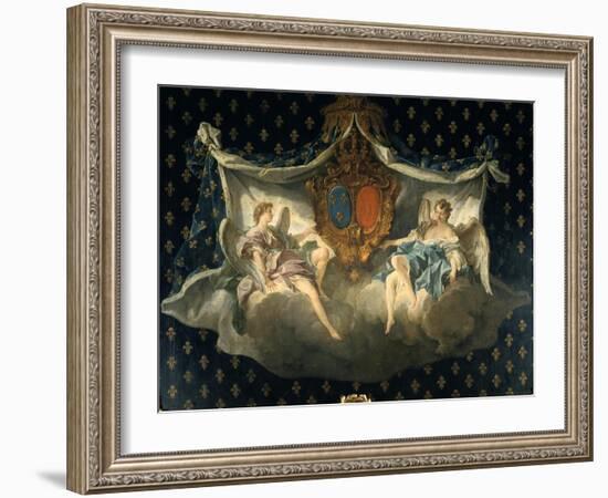 Allegory of France and Navarre, 1740-François Boucher-Framed Giclee Print