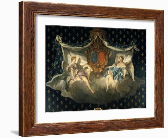 Allegory of France and Navarre, 1740-François Boucher-Framed Giclee Print